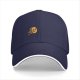 Black baseball cap with a cartoon flying burger graphic