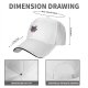 Black Baseball Cap With Cute Vampire Bat Graphic Print