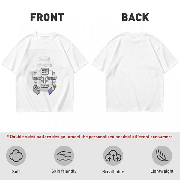 Funny duct tape and WD-40 flowchart graphic olive t-shirt