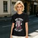 Olive T-Shirt with 'Not Sweet Just Salty' Cartoon Popcorn Print