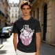 Olive t-shirt with muscular Hello Kitty graphic and 'I Took The Stairs' text