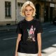 Olive T-Shirt With Relaxed Bearded Man Holding Skull Cup Print