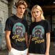 Olive Raccoon Eat Trash Graphic T-Shirt