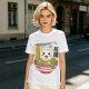 Owl-like character in ramen bowl graphic olive green t-shirt
