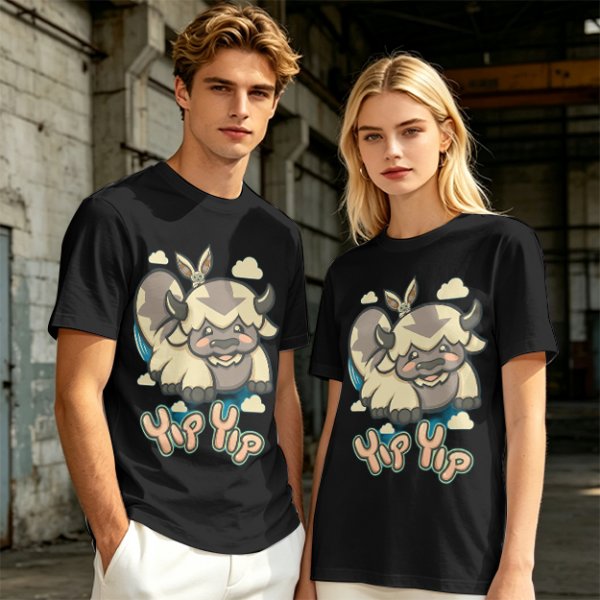 Avatar The Last Airbender Appa Yip Yip Graphic T-Shirt