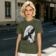 Olive T-Shirt Featuring Night Fury Dragon Flying In Front Of Full Moon
