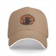 Black Baseball Cap With Cute Black Cat In Autumn Leaves Print