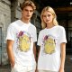 Oversized Olive T-Shirt with Saitama 'OK' Anime Graphic Print