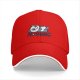 Black baseball cap with cute lying panda and 'NOTHING' print