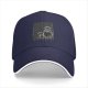 Black Baseball Cap With Totoro Family Line Art Print