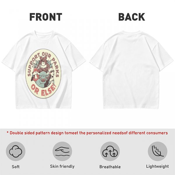 Support Our Parks Or Else Wildlife Graphic T-Shirt