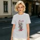 Olive skeleton graphic t-shirt with 'Cheers to my crappy future' print