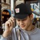 Black Baseball Cap With Cat Noodles Cup Graphic Print