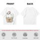Olive T-Shirt With Cute Chicken In Pi Pot Graphic