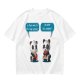 Olive t-shirt with pandas discussing life beyond eating and sleeping