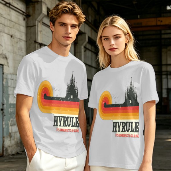Hyrule Retro Castle Graphic T-Shirt For Fans