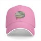 Black Baseball Cap with Traditional Landscape Art Print
