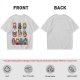 Olive T-Shirt With Cute Anime Cat Character Print