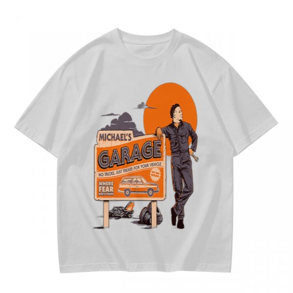 Michael's Garage Horror Themed Graphic T-Shirt
