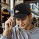 Black Baseball Cap With Coffee Cup And Cookies Graphic
