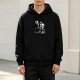 Black hoodie with zombie graphic and 'brains in the bag' text