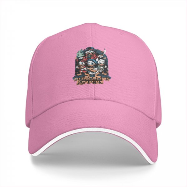 Black baseball cap with Dungeons & Ducks fantasy duck character print