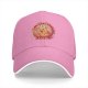 Black baseball cap with 'Support Your Local Lion' cat graphic