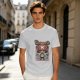 Olive T-Shirt with Tony Tony Chopper Lifting Weights Graphic
