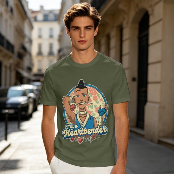 Avatar The Last Airbender Sokka I'm A Heartbender Graphic T-Shirt
