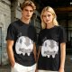 Olive green t-shirt with cute Appa the sky bison print