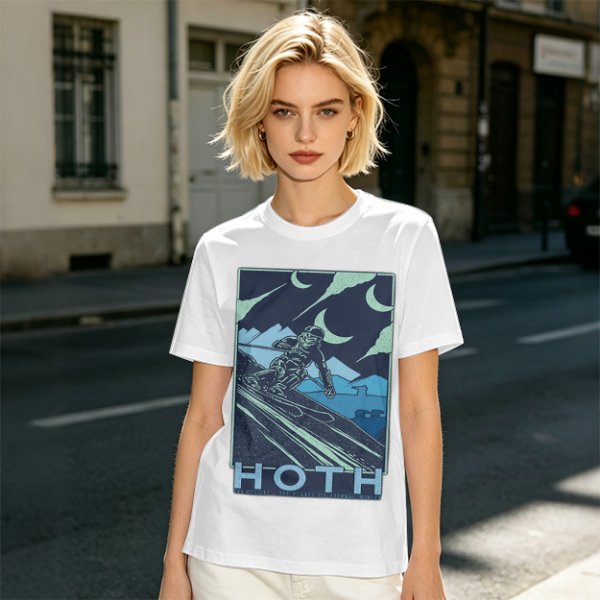 Hoth Skiing Graphic Tee for Winter Sports Fans
