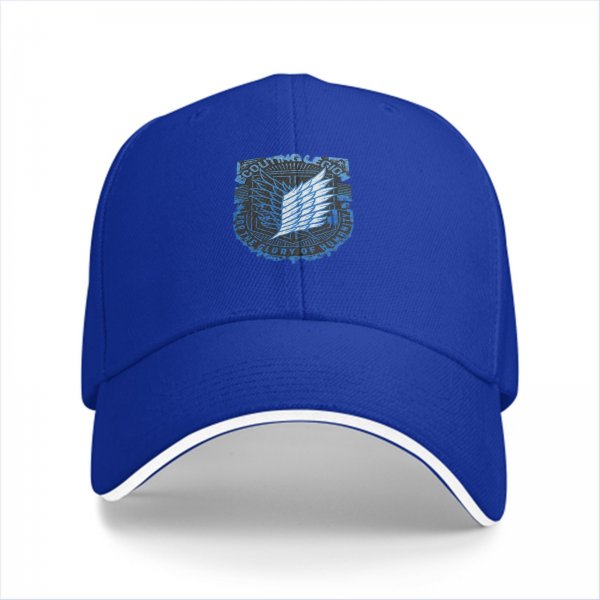 Black Baseball Cap With Attack On Titan Scouting Legion Emblem