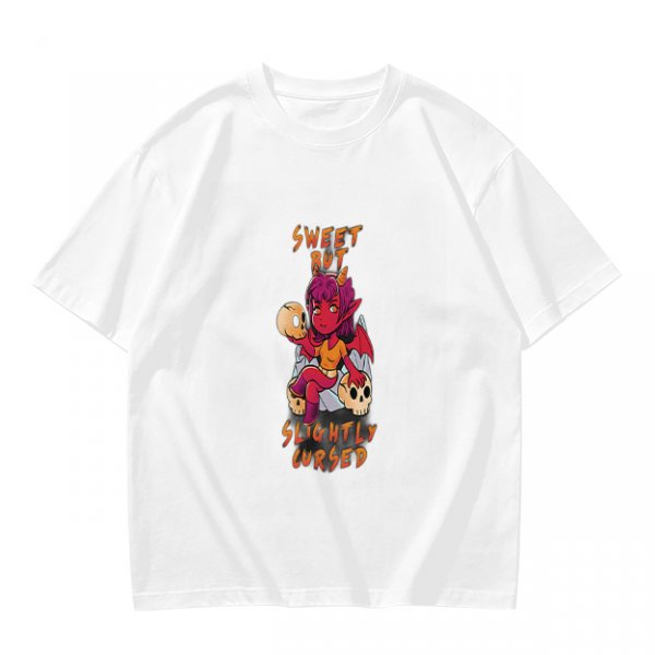 Sweet But Slightly Cursed Devil Girl Graphic T-Shirt