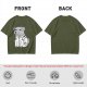 Olive T-shirt with Trust Me Doctor Dog Graphic Print
