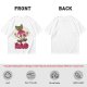 Olive T-Shirt With Rad Skating Radish Cartoon Graphic