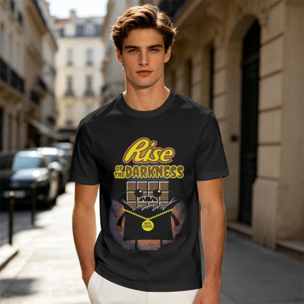 Rise of the Darkness Vampire Chocolate Bar Graphic T-Shirt