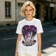 Olive Graphic Tee with Anime Hunter Characters and Huntr/X Text