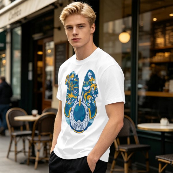 Chrono Trigger Characters and Pod Graphic Olive T-Shirt