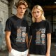 Olive t-shirt with Howling Mad Tiki Lounge graphic print