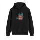 Black hoodie with cookie monster and cauldron graphic