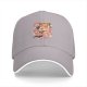 Black Baseball Cap with Relaxed Shiba Inu Summer Vibes Graphic