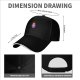 Black Baseball Cap with Lego Girl Minifigure Graphic
