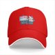 Black baseball cap with cat painting art design