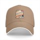 Black Baseball Cap With Retro Adulthood Guide Print