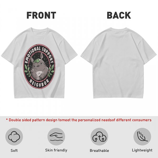 Emotional Support Neighbor Totoro Graphic T-Shirt