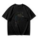 Olive Green Oversized T-Shirt With Abstract Graphic Print