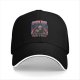 Black baseball cap with grim reaper graphic and enough sleep text