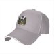 Black baseball cap with bunny ears egg hunt graphic design