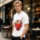 Olive T-Shirt With Cute Cartoon Ramen Bowl Graphic