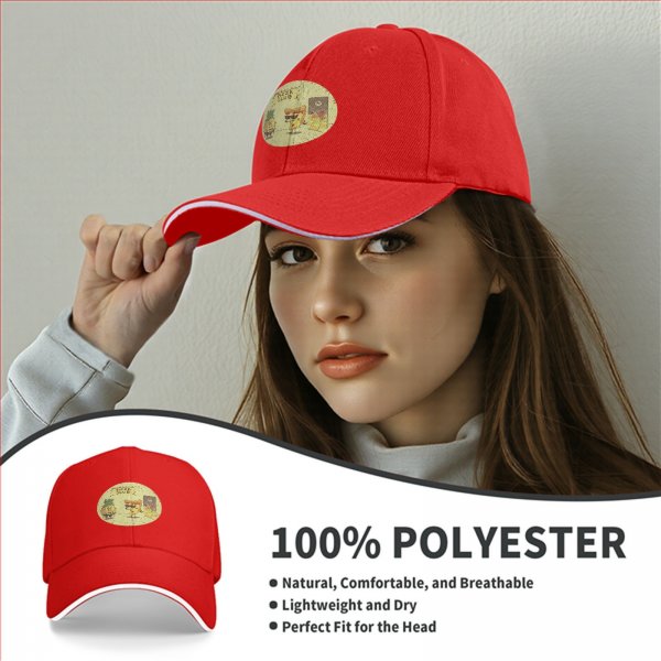 Black Baseball Cap With Pizza Club Pineapple Slice Graphic